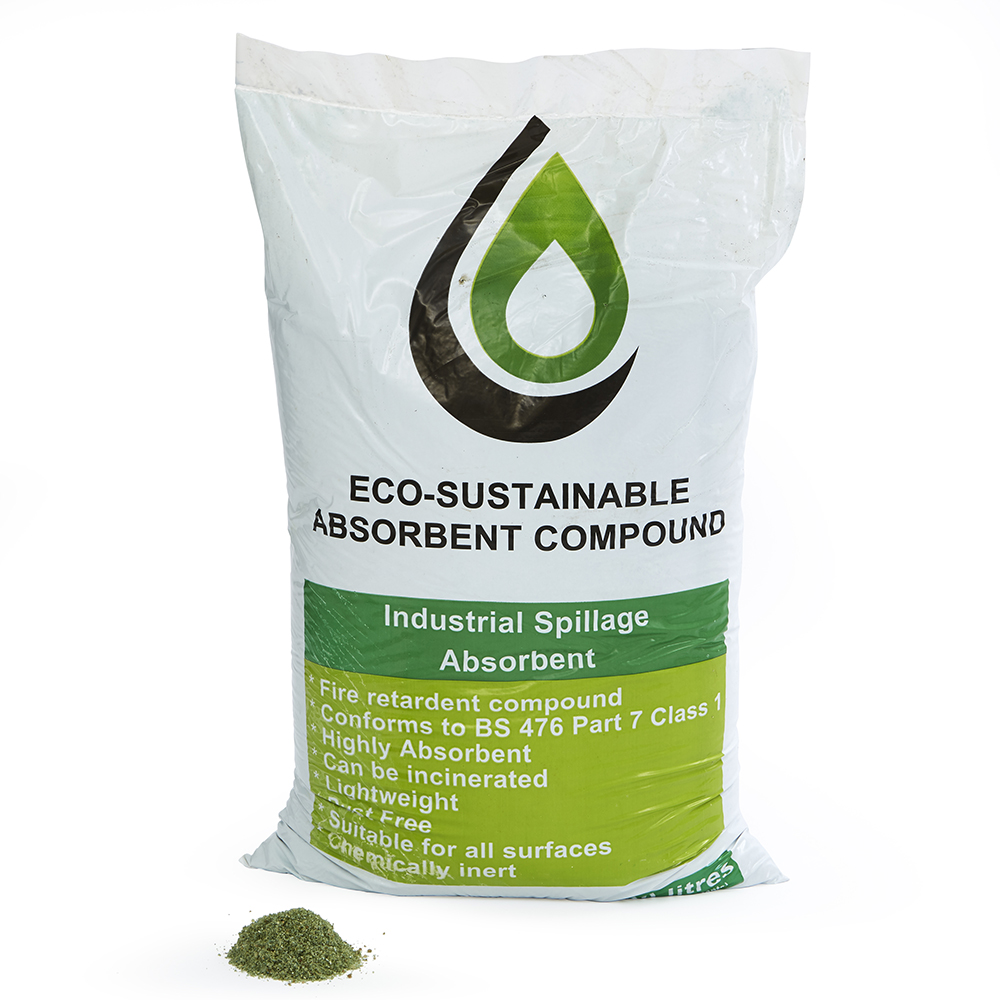 Ecospill Ltd Spill Absorbent Granules for Maintenance Use, 30 L Capacity