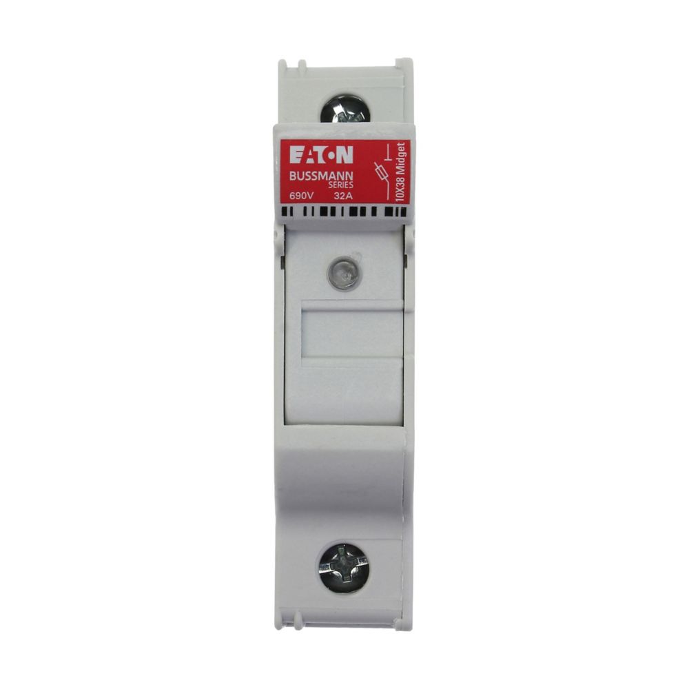 Eaton 32A Rail Mount Fuse Holder for 10 x 38mm Fuse, 1P, 690V ac