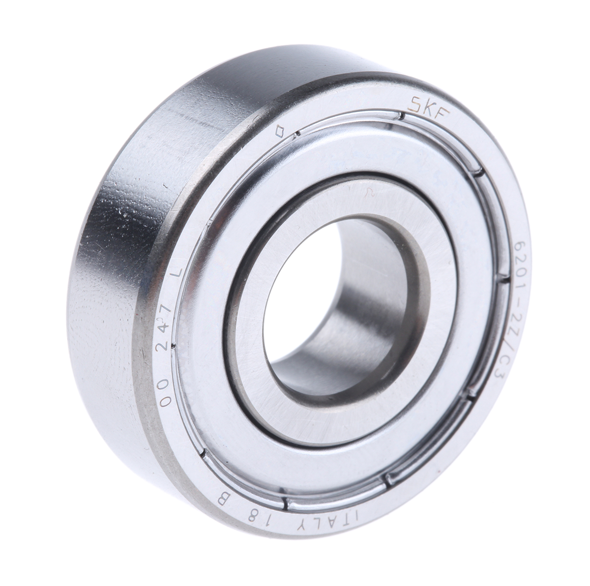 SKF 6201-2Z/C3 1 Row Ball Bearing - 12 mm ID, 32 mm OD