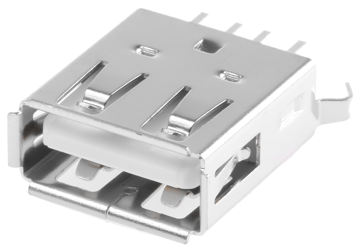 Wurth Elektronik Straight, Through Hole, Socket Type A USB Connector