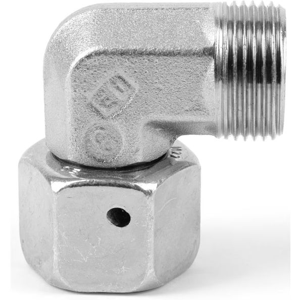 Parker Elbow 90° Tube to Swivel Male 24° DIN Cone to Male 24° DIN Cone, EW22LOMD71