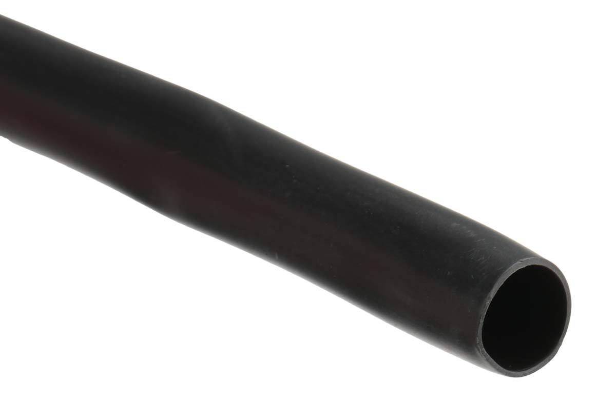 RS PRO PVC Black Cable Sleeve, 10mm Diameter, 10m Length