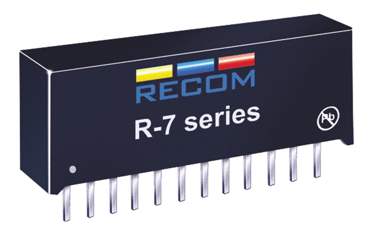 Recom Switching Regulator, Through Hole, 3 → 5.5V dc Output Voltage, 6.5 → 28V dc Input Voltage, 4A