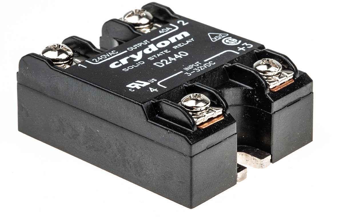 Sensata Crydom 1 Series Solid State Relay, 40 A rms Load, Surface Mount, 280 V rms Load, 32 V dc Control