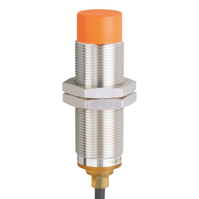 ifm electronic Inductive Threaded Barrel Proximity Sensor, M18, 12 mm Detection, PNP NO, 10 → 30 V dc