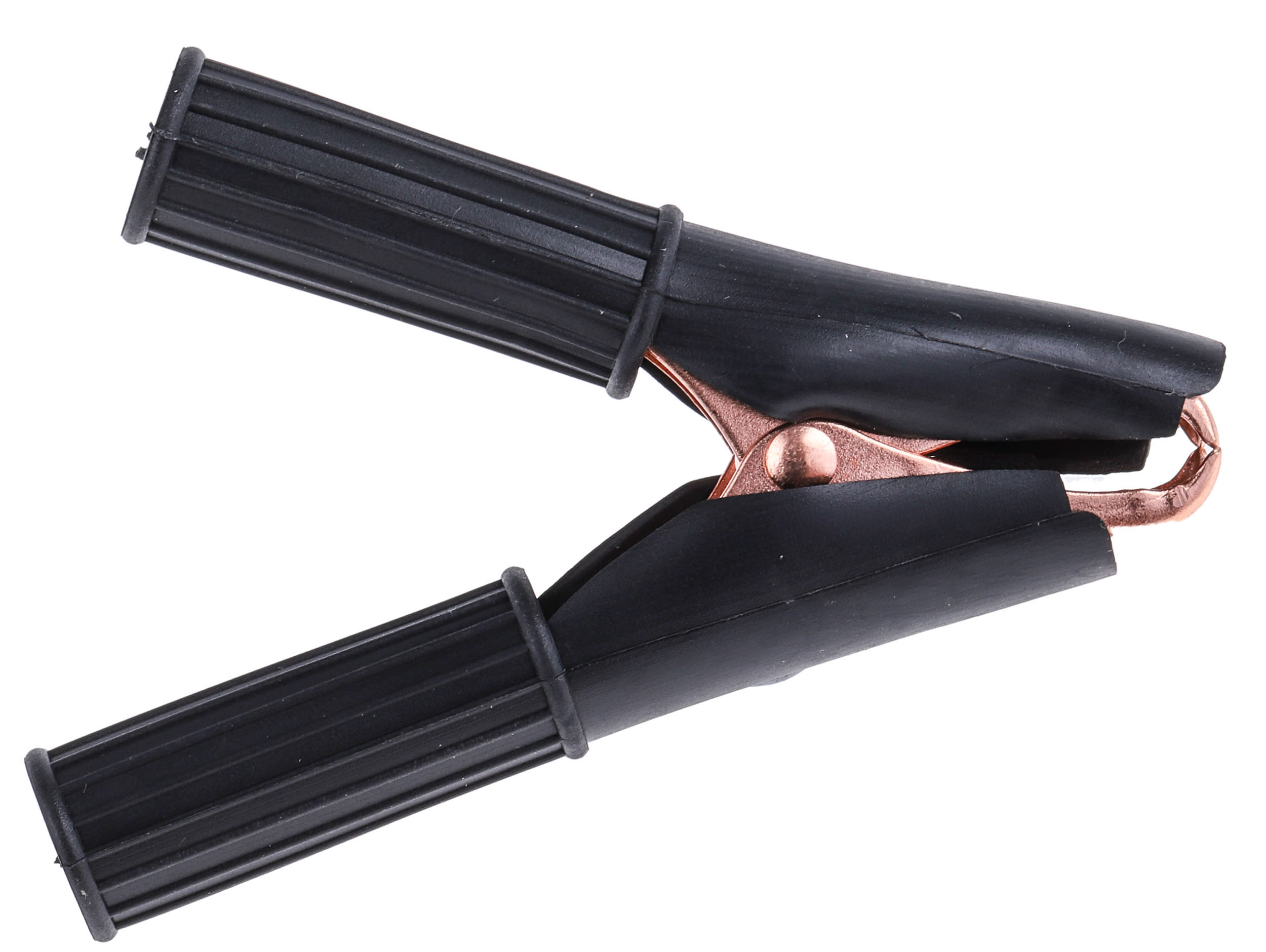 Mueller Electric Crocodile Clip, Copper-Plated Steel Contact, 50A, Black