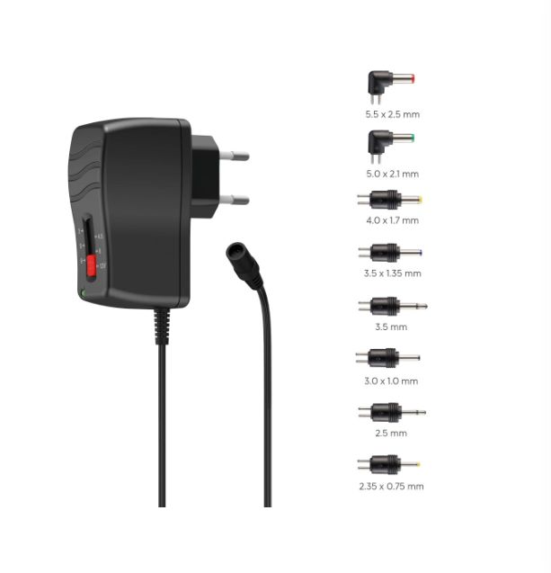 Hama 12W Plug-In Plug In Power Supply 3 → 12V Output, 1A Output