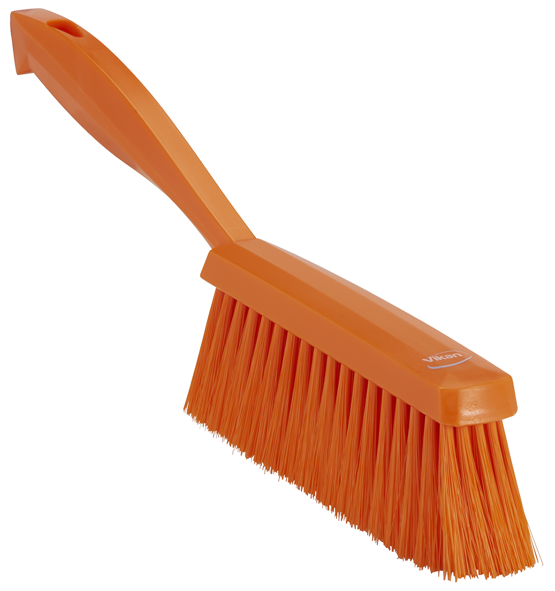 Vikan Orange Hand Brush for Brushing Dry, Fine Particles, Floors with brush included