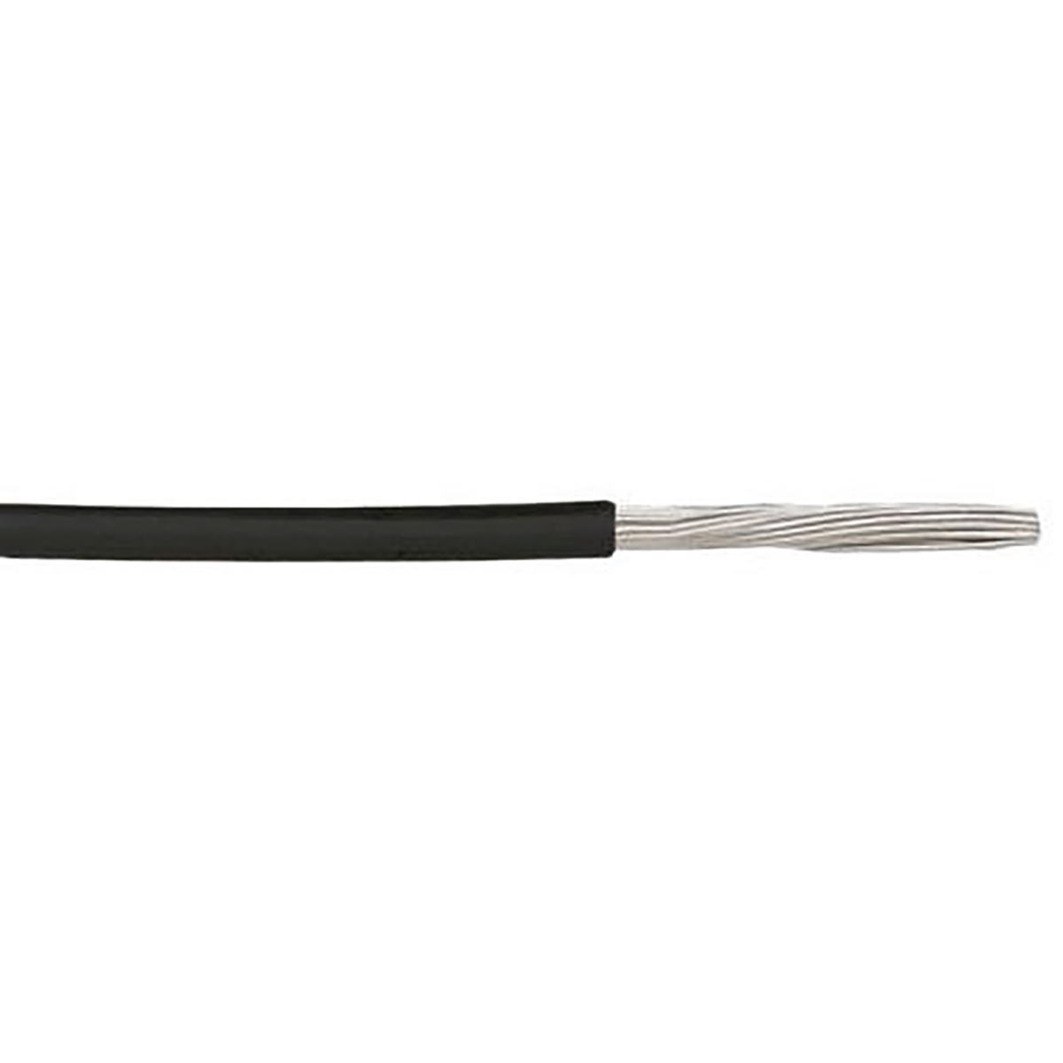 Alpha Wire Ecogen Ecowire Plus Series Black 0.13 mm² Hook Up Wire, 26 AWG, 7/0.16 mm, 305m, MPPE Insulation, 6821 BK001