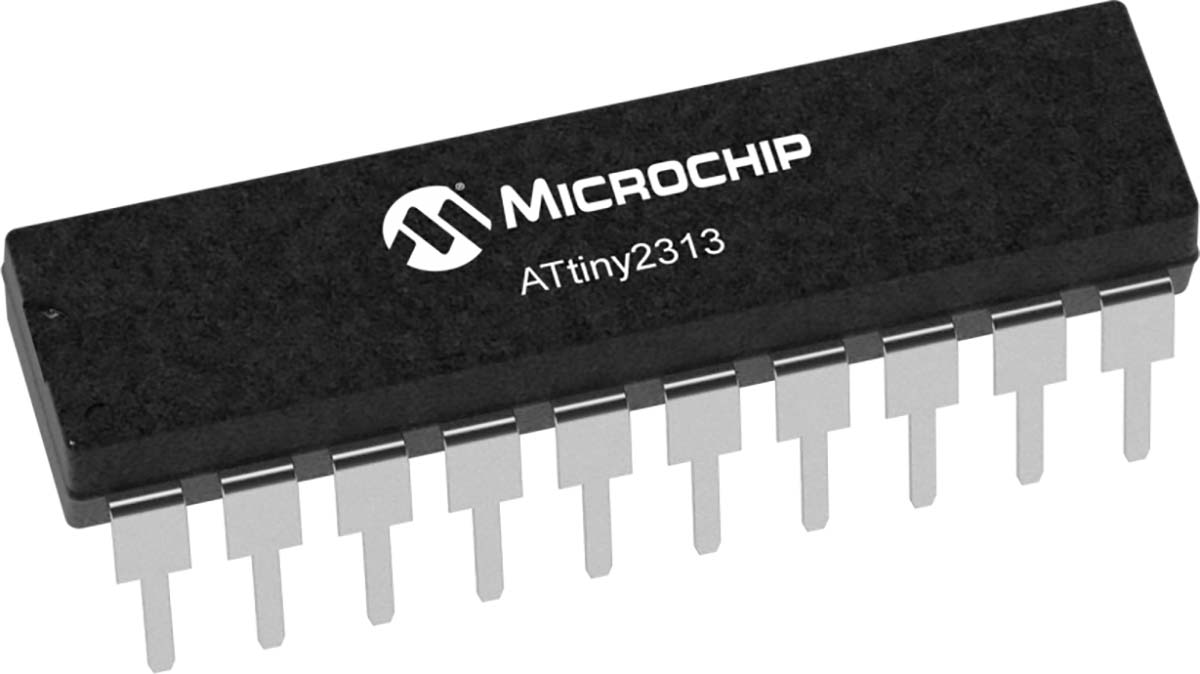 Microchip, 8 bit AVR, ATTINY2313 Microcontroller, 20 MHz, 8kB FLASH, 20-Pin SOIC