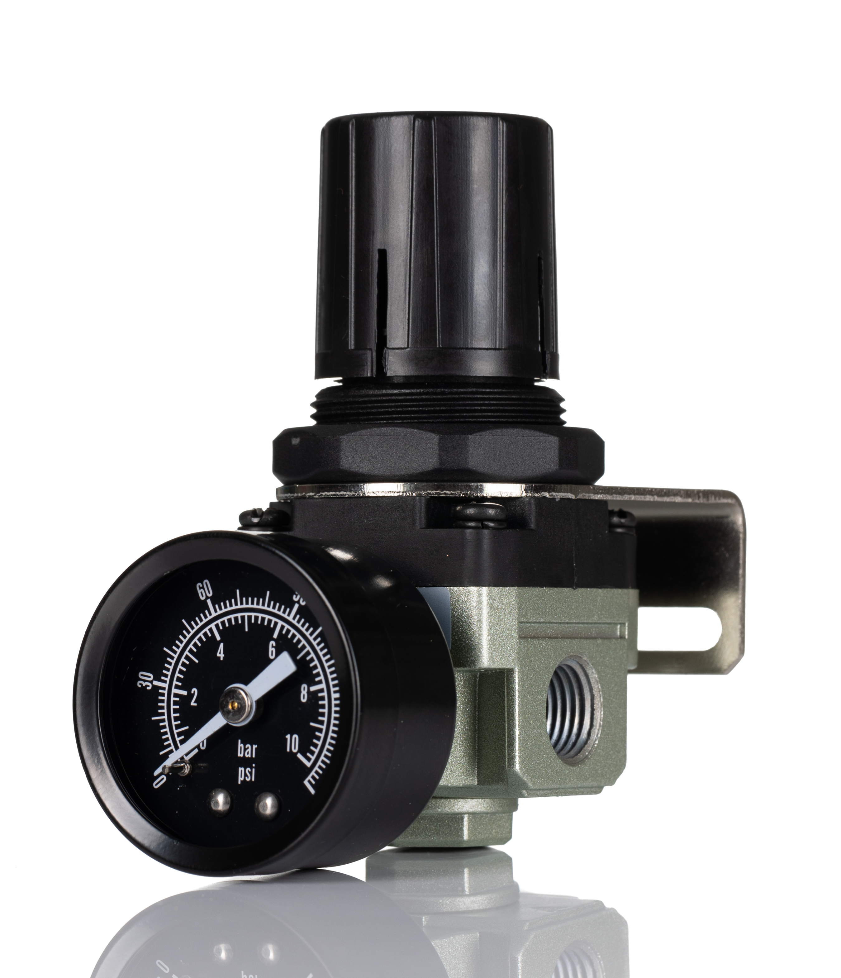 RS PRO G 1/4 Pneumatic Regulator - 0.3bar to 10bar, 15bar max. input