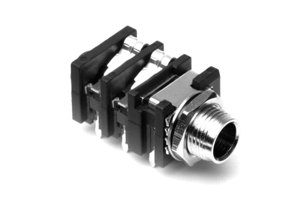 Amphenol Industrial Jack Connector 1/4 in Chassis Mount Phone Jack Socket 10A