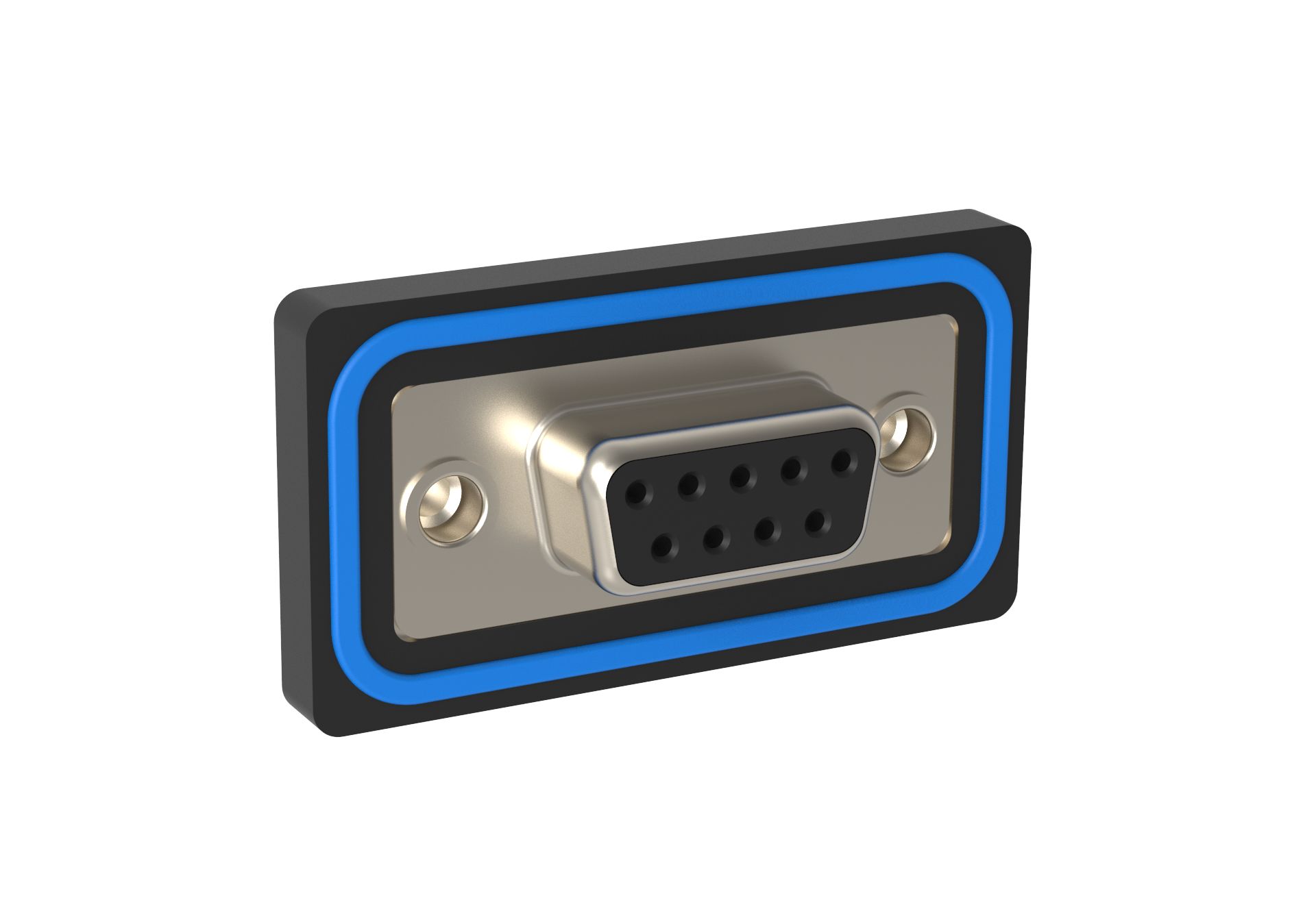 Amphenol Communications Solutions ED 9 Way PCB Mount, Through Hole D-sub Connector Socket, 2.74mm Pitch