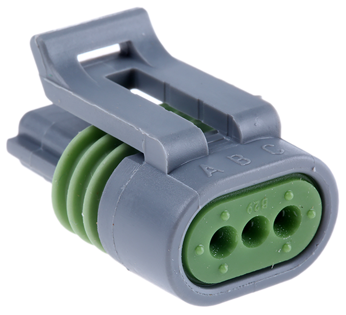 Delphi, Metri-Pack 150.2 Pull-To-Seat Automotive Connector Socket Grey Cable Mount 3 Way, Crimp Termination 12162280