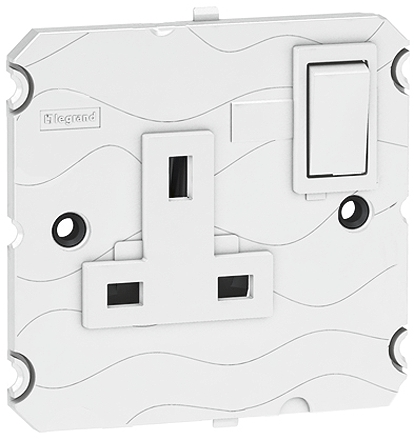 Legrand Arteor White 1 Gang Plug Socket, 13A, Type G - British, Indoor Use