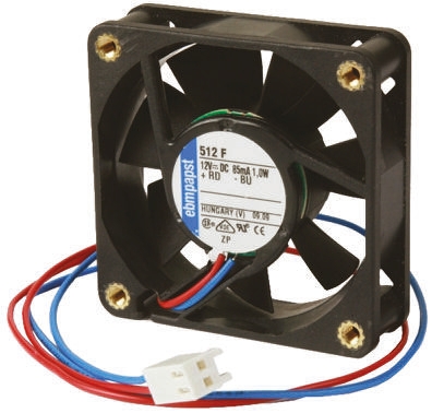 ebm-papst 8400 N Series Axial Fan, 24 V dc, DC Operation, 69m³/h, 2W, 80 x 80 x 25mm