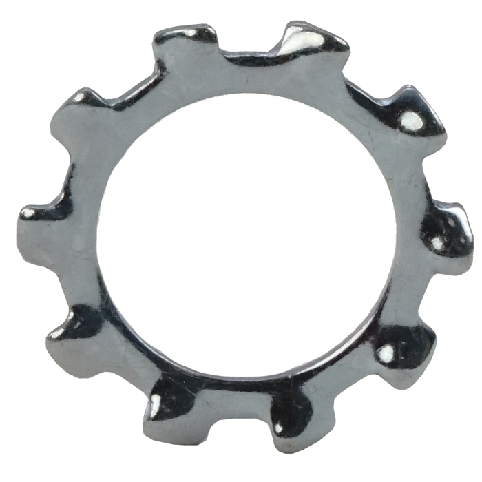 RS PRO Bright Zinc Plated Steel External Tooth Lock Washers, M20, DIN 6797A