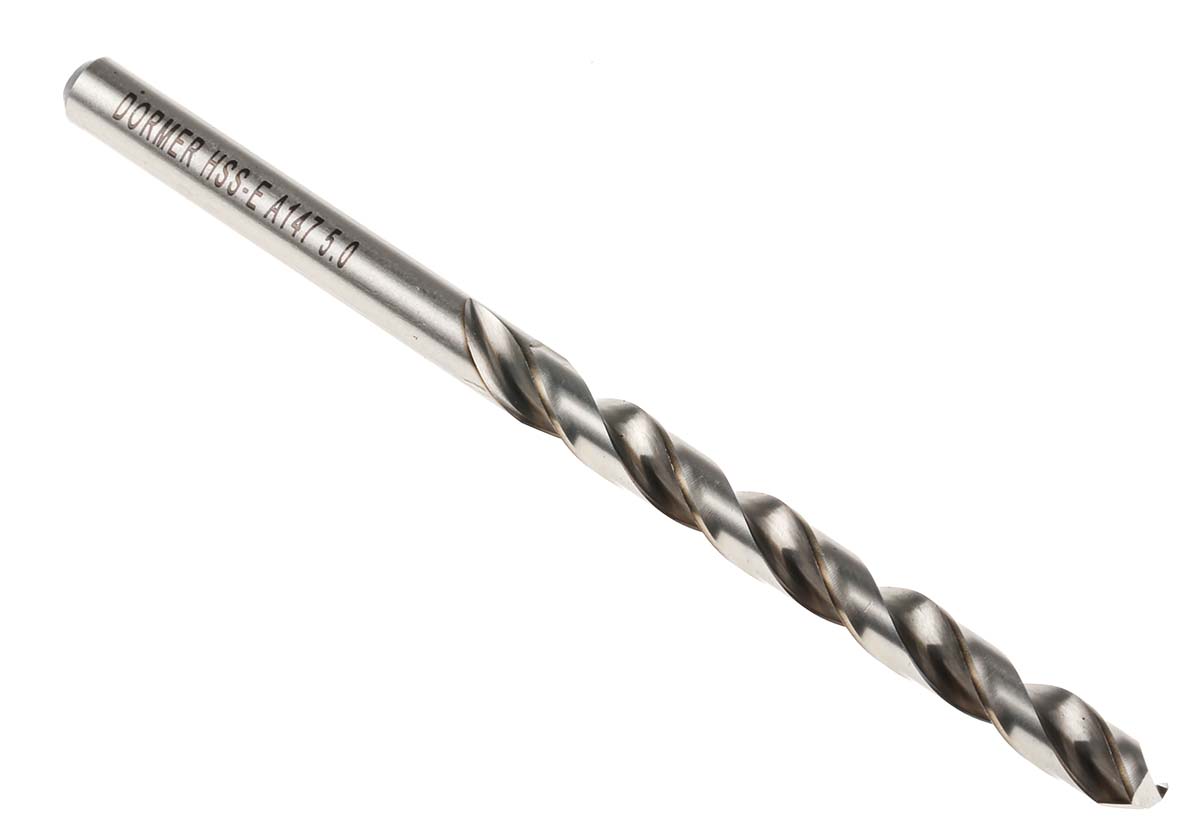 Dormer A147 Series HSS-E Twist Drill Bit, 5mm Diameter, 86 mm Overall