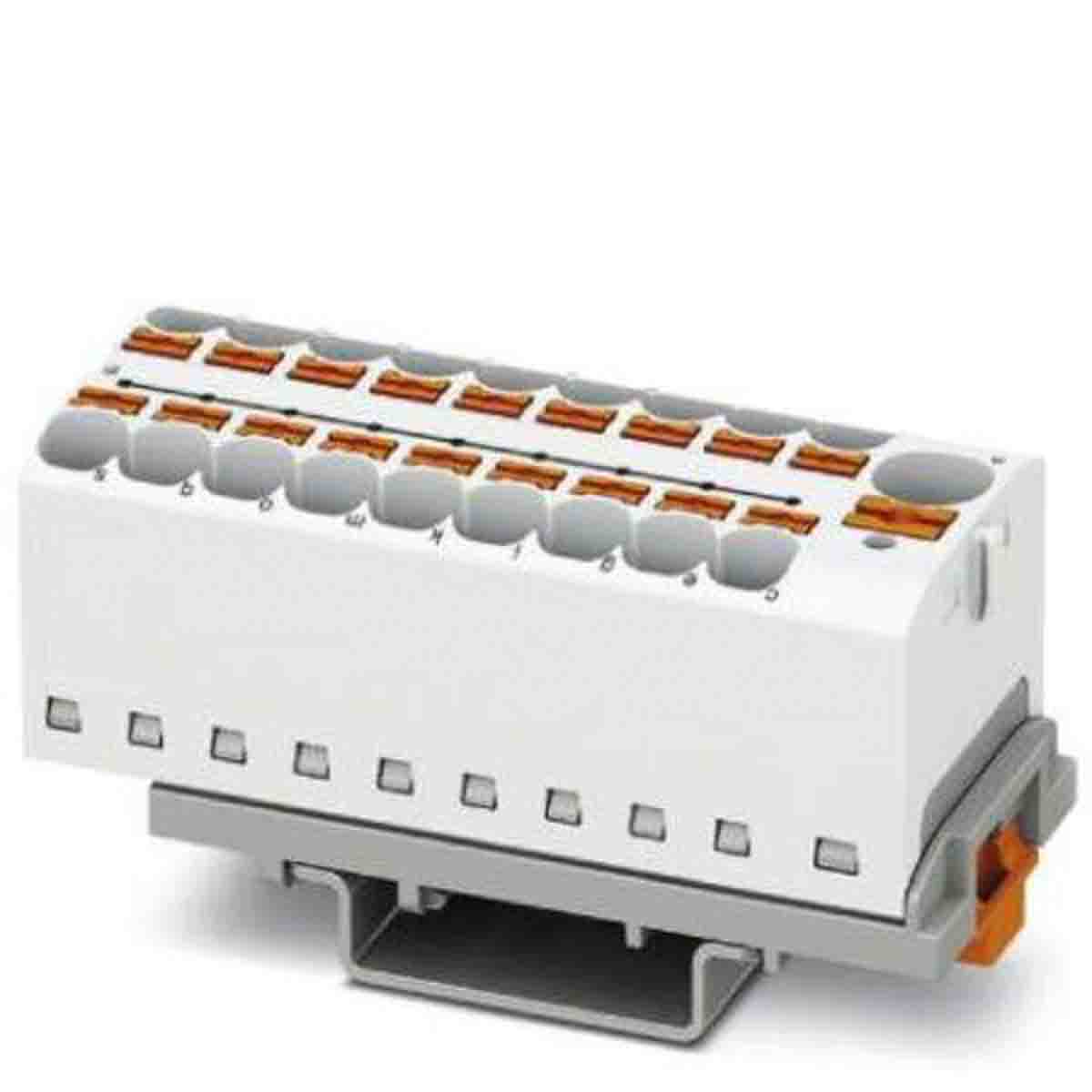 Phoenix Contact Distribution Block, 19 Way, 0.2 → 6mm², 32A, 800 V, White