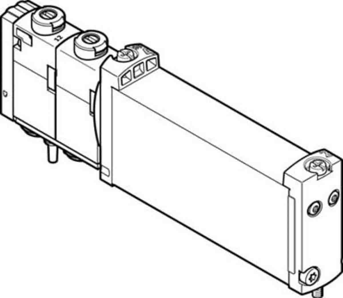 Festo 2x3/2 Closed, Monostable Solenoid Valve - Electrical VUVG Series, 573480