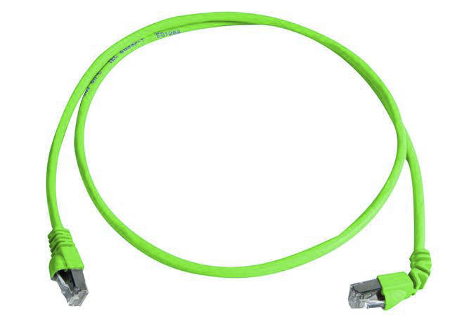 Telegartner, 2m Cat6a, Green RJ45 to Male RJ45 Male, S/FTP Shielded, Terminated LSZH Sheath