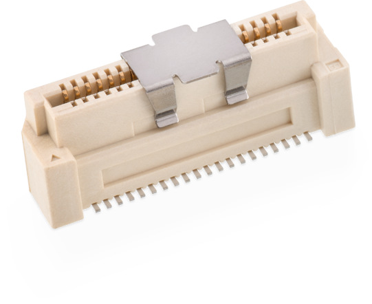 Wurth Elektronik WR-BTB Series Vertical PCB Socket, 100-Contact, 1-Row, 0.8mm Pitch