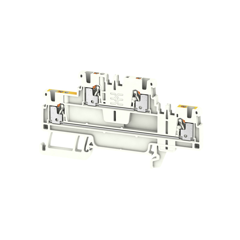 Weidmüller A2T Series White, 1.5mm², 1-Level, Push In Termination, ATEX, IECEx
