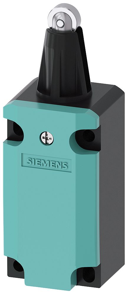 Siemens 3SE5 Series Roller Plunger Limit Switch, 2NC/1NO, IP66, IP67, Metal Housing, 400V ac Max, 6A Max