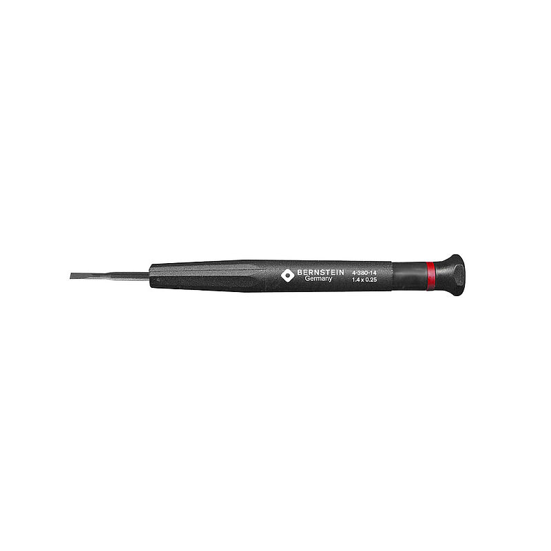 Bernstein Slotted Micro Screwdriver, 17 Blade, 104 Overall