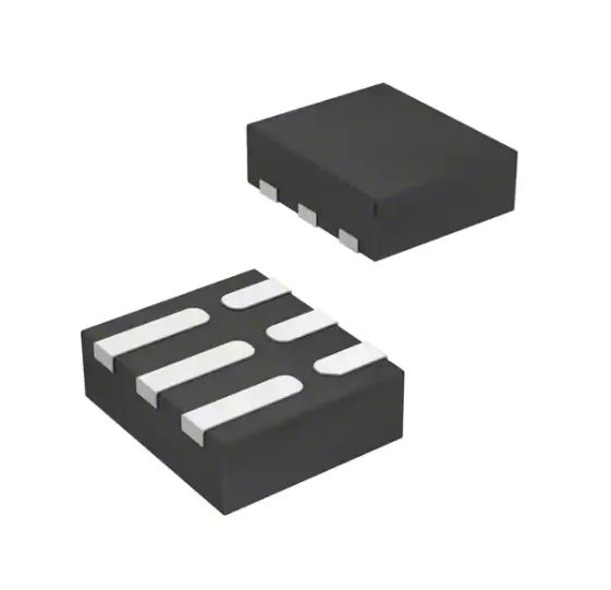 STMicroelectronics ECMF02-2HSMX6, Dual-Element Uni-Directional TVS Diode, 6-Pin μQFN