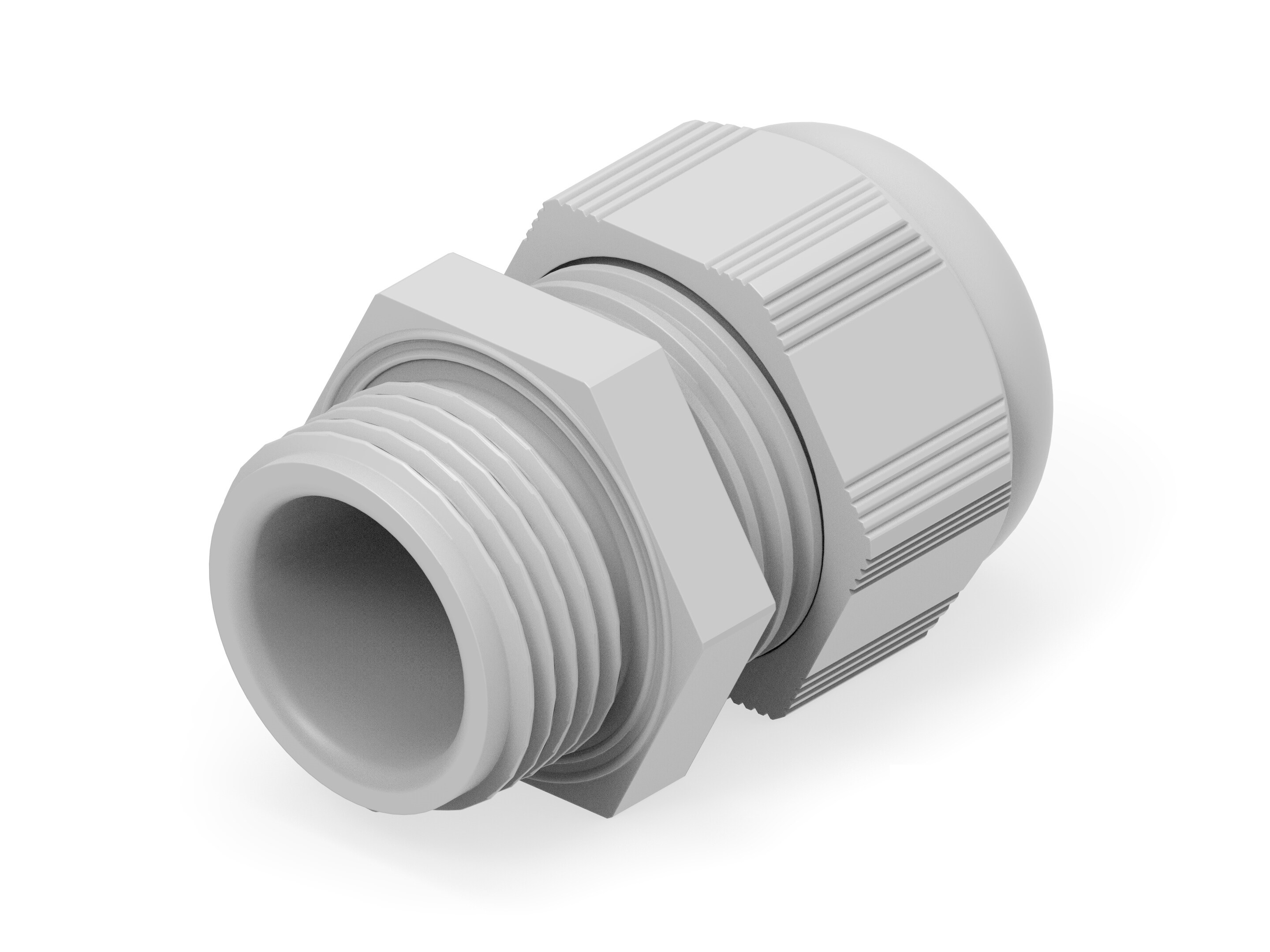 Entrelec 1SNG Series Light Grey PA 6 Cable Gland, M20 Thread, 6mm min., 12mm max., IP66, IP68