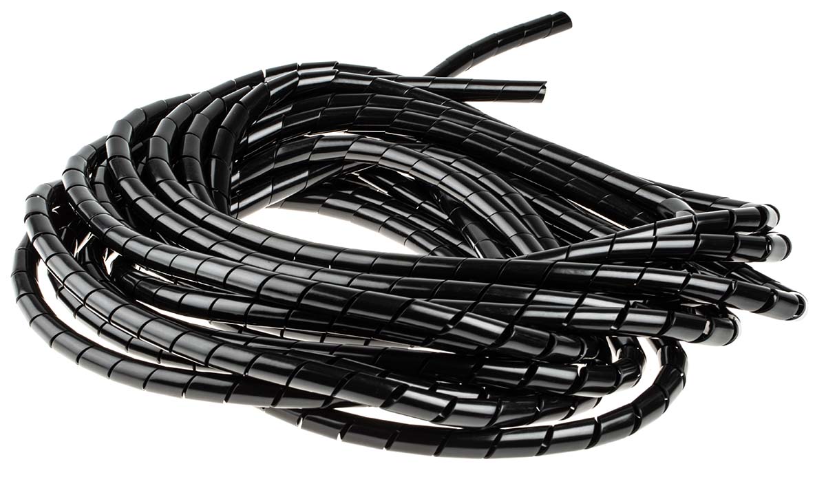 RS PRO Spiral Wrap, I.D 6mm, 30mm Polyethylene