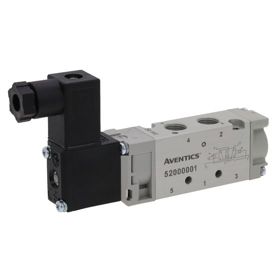 EMERSON – ASCO 5/2 Pneumatic Solenoid Valve - Solenoid/Pilot G 1/8 520 Series 24V dc