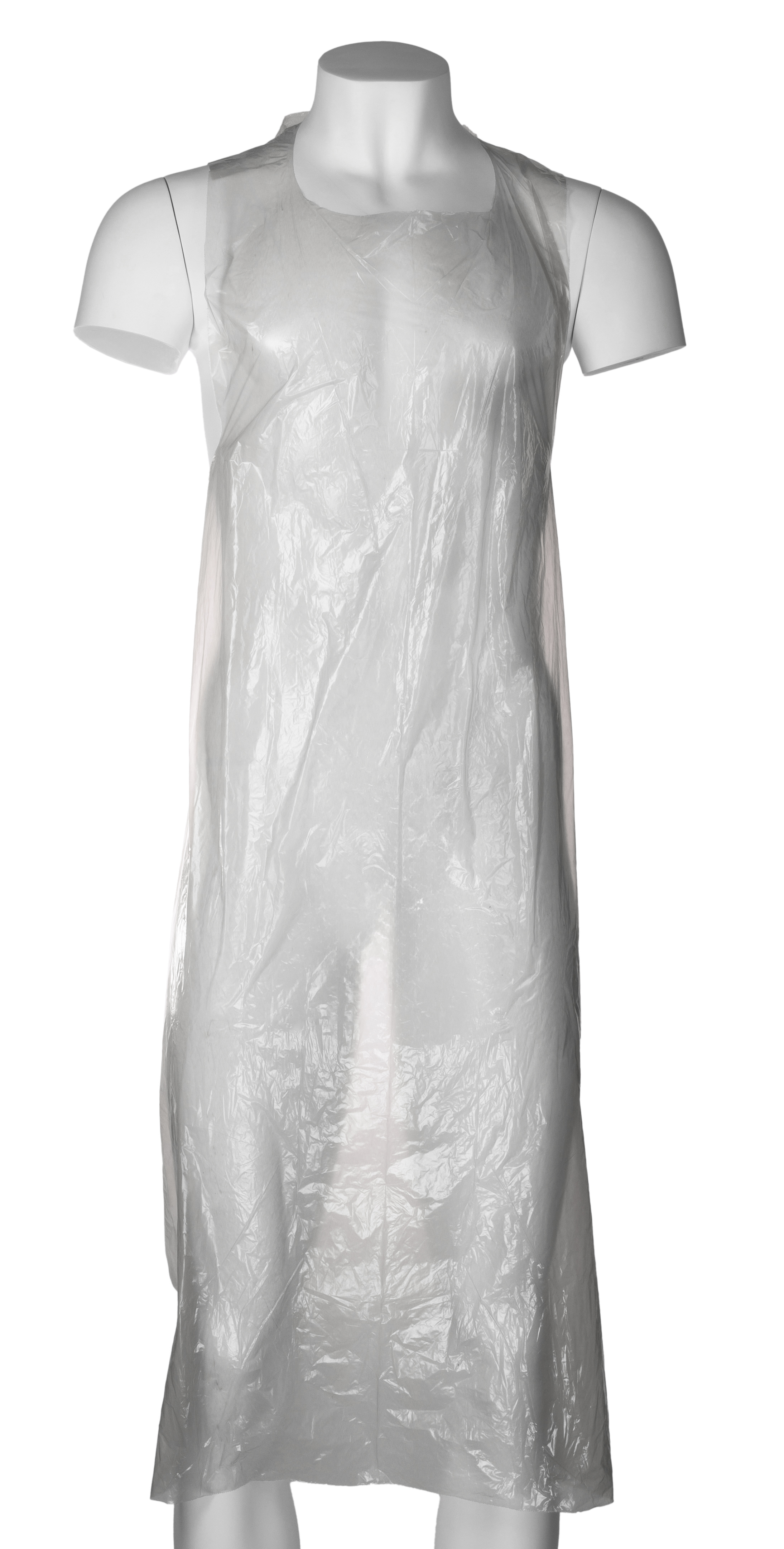 RS PRO White Polythene Lightweight Disposable Apron, 200Each Per Box