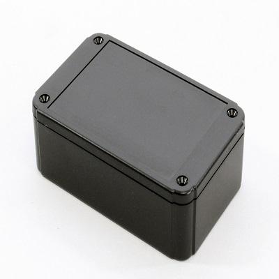 Hammond RL Series Black ABS, Plastic Enclosure, IP54, Flanged, Black Lid, 2.76 x 4.92 x 6.89mm