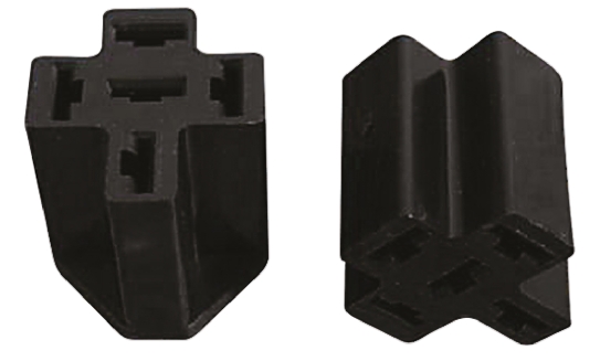 TE Connectivity, Positive Lock .250 5 Way Nylon Crimp Terminal Housing, 6.35mm Tab Size, Natural