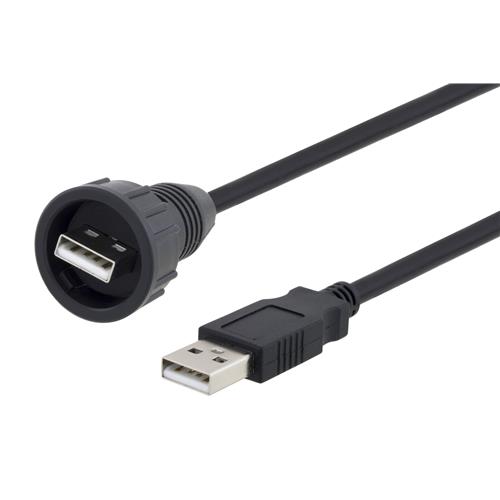 L-Com USB 2.0, Male USB to Male USB A, 500mm