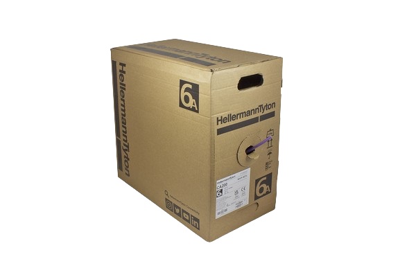 HellermannTyton ConnectivityCA, 305m Cat6a, Purple Unterminated to, F/FTP Shielded LSFRZH Sheath