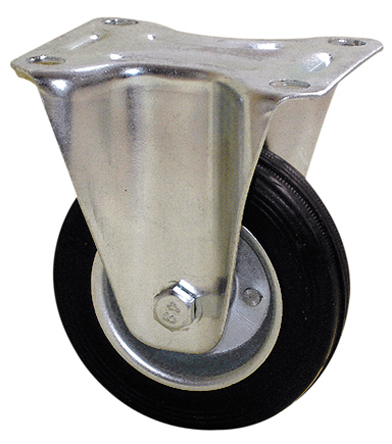 Guitel Hervieu Fixed Castor Wheel, 125kg Capacity, 125mm Wheel