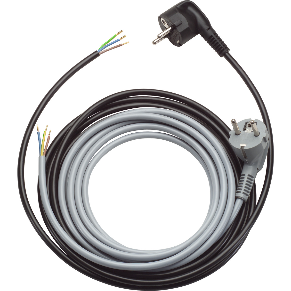 Lapp OLFLEX PLUG H05VV-F Power Cable Assembly, 3 Cores, 1.5 mm² CSA 16, Unscreened, 2 m, Black Polyvinyl Chloride Sheath