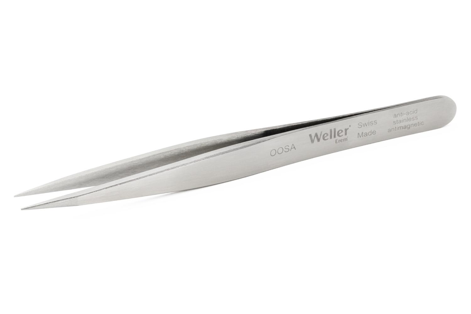 Weller Erem 120 mm, Stainless Steel, Pointed, Tweezers