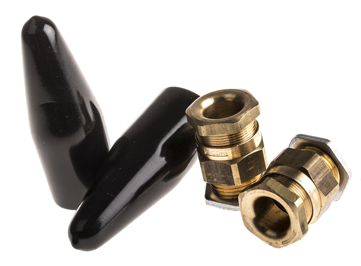 Prysmian KM409 Series Brass Cable Gland Kit, M20 Thread, 11mm min., 13.5mm max., IP66