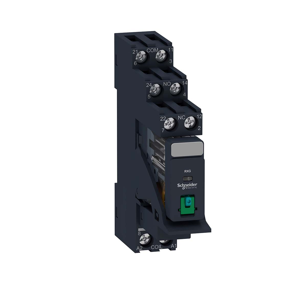 Schneider Electric Harmony Relay RXG Series Interface Relay, DIN Rail Mount, 24V dc Coil, DPDT, 5A Load