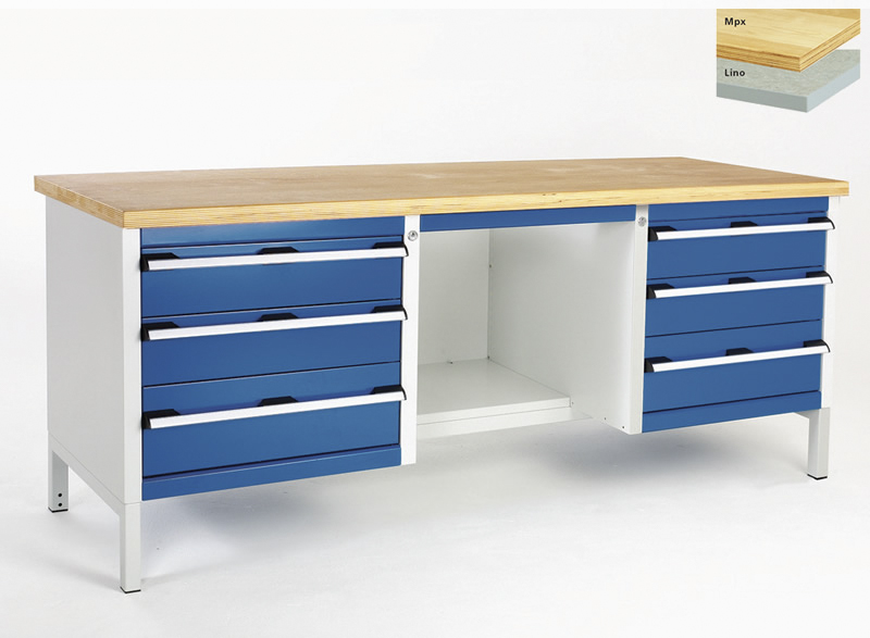 Bott Steel Workbench, 800kg Max Load, 840mm x 2000mm x 750mm