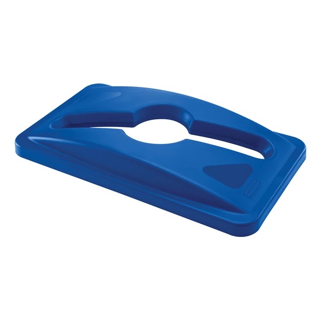 Rubbermaid Commercial Products Blue Polypropylene Waste Bin Lid for Waste Bin, 71.1mm