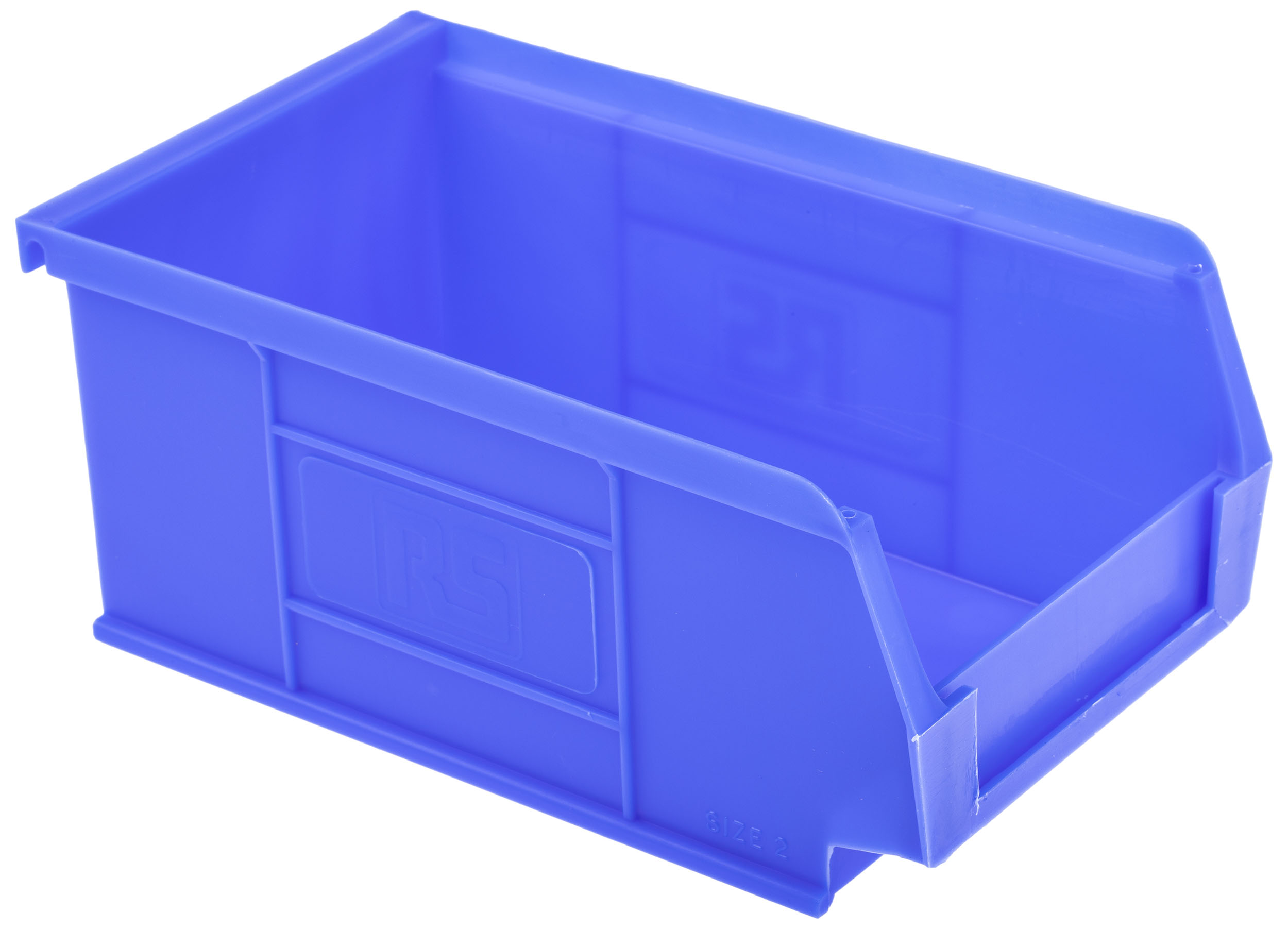 RS PRO PP Storage Bin, 167mm x 101mm x 76mm, Blue