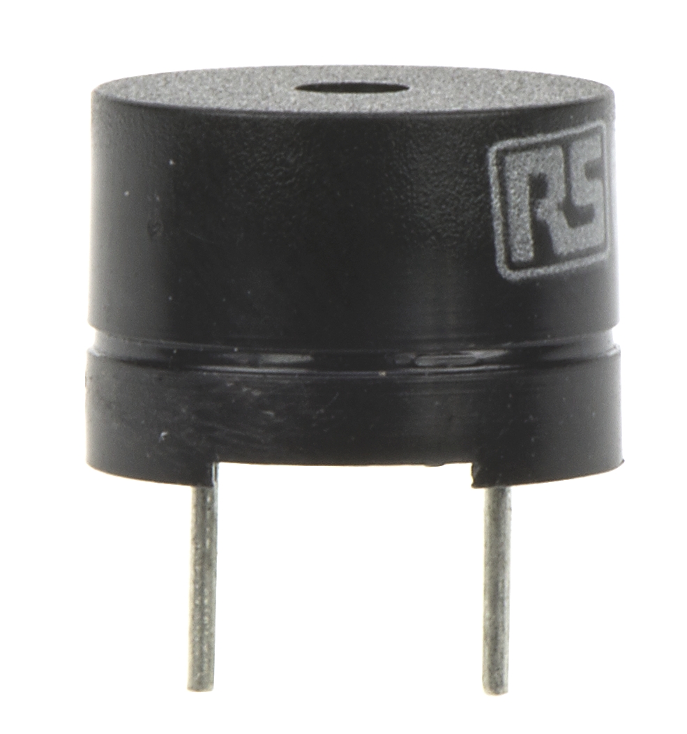 RS PRO 80dB Through Hole External Magnetic Buzzer Component, 12 x 8.5mm, 1V ac Min, 3V ac Max