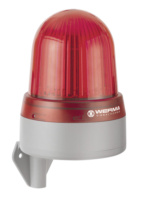 Werma 433 Series Red Sounder Beacon, 10 → 48 V ac/dc, IP65, Wall Mount, 108dB at 1 Metre