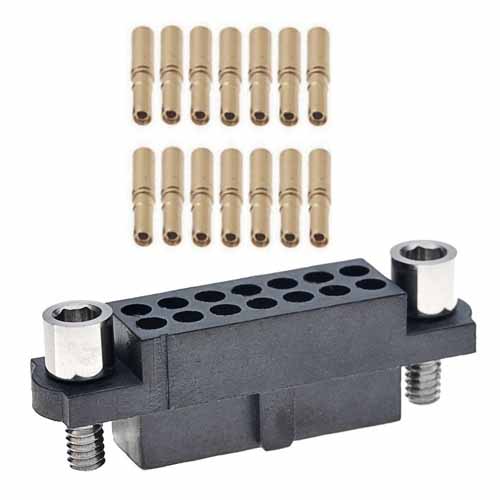 HARWIN M80 Series Straight PCB Socket, 10-Contact, 2-Row, 2mm Pitch, Crimp Termination