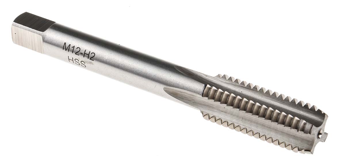 RS PRO Tap Set HSS 3-Piece 1.75mm Pitch Metric Standard Hand Tap M12 Thread